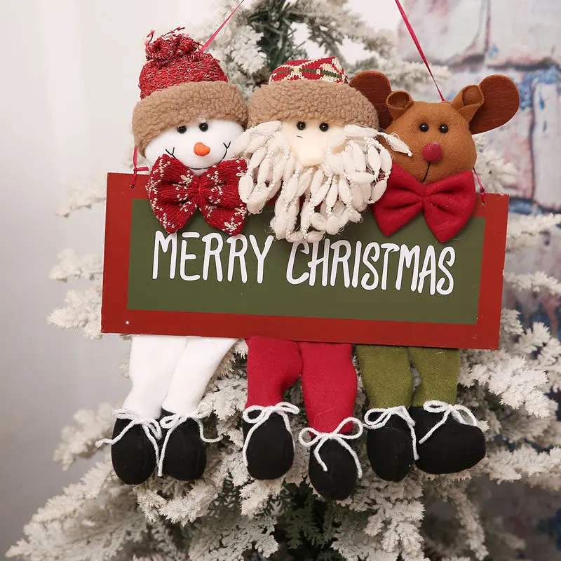 Санта Клаус снеговик рождественская елка подвесные украшения подвеска