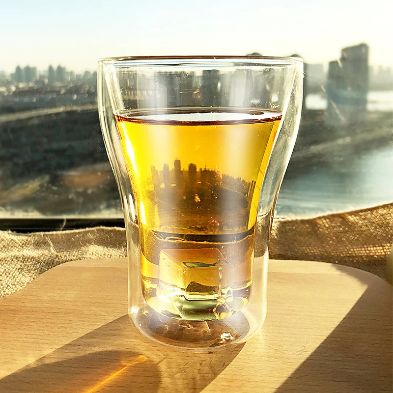Комплект из 2 предметов 80 мл/200 мл/250 мл двойной слой виски пивной стакан высокого