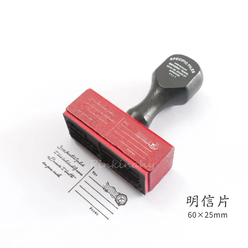 Винтажная английская этикетка записывающая метка деревянная печать DIY деревянные резиновые штампы для канцелярканцелярские принадлежности в стиле «Ретро» Стандартная печать - Цвет: 4
