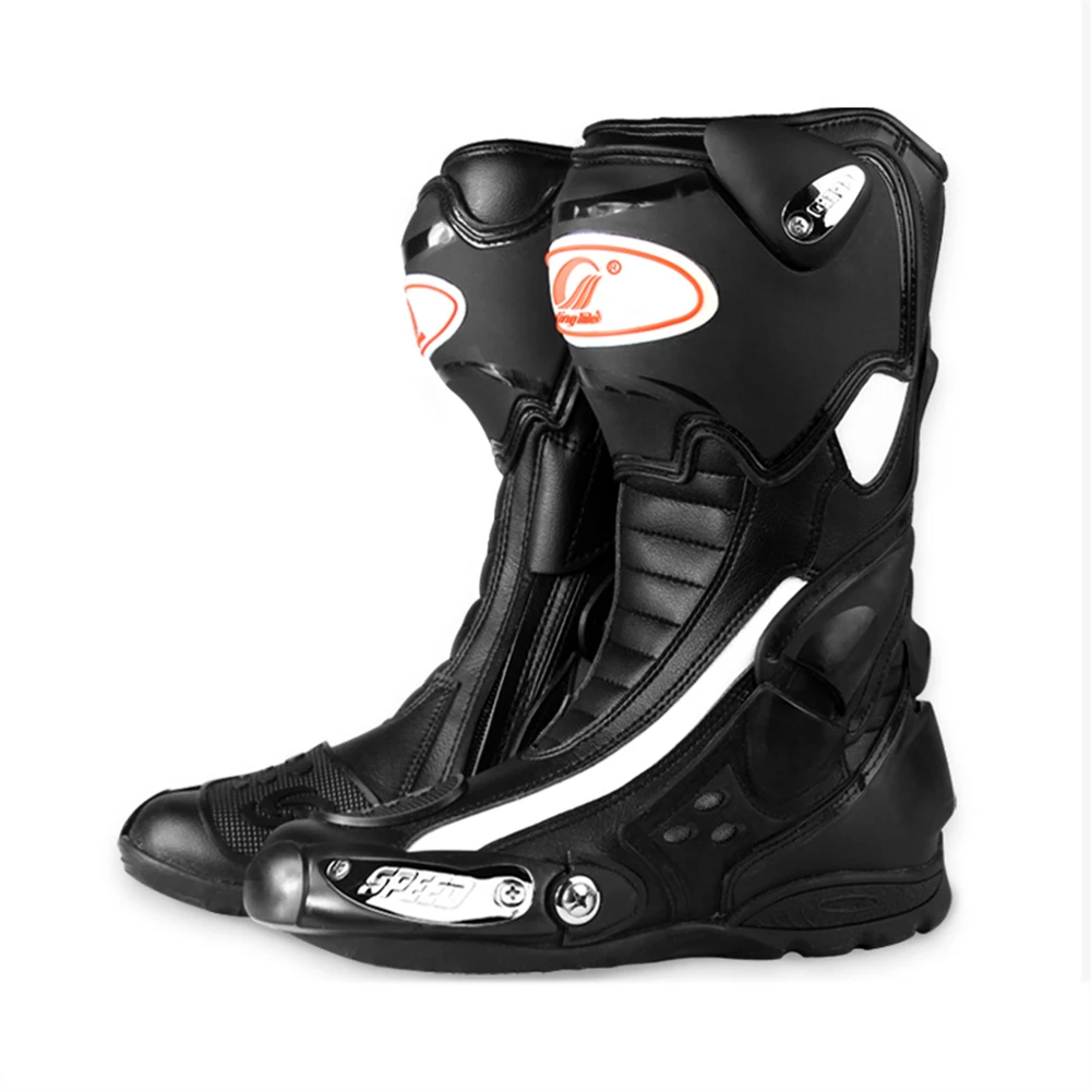 B1002 Black PRO-BIKER/Водонепроницаемые мотоциклетные ботинки; мужские ботинки для мотокросса; гоночные ботинки для верховой езды; мотоциклетные ботинки для езды по бездорожью - Цвет: B1002 Black