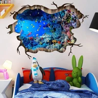 3d universe planet wall stickers for ceiling roof window sticker mural decoration diy kids bedroom ceiling home decoration1