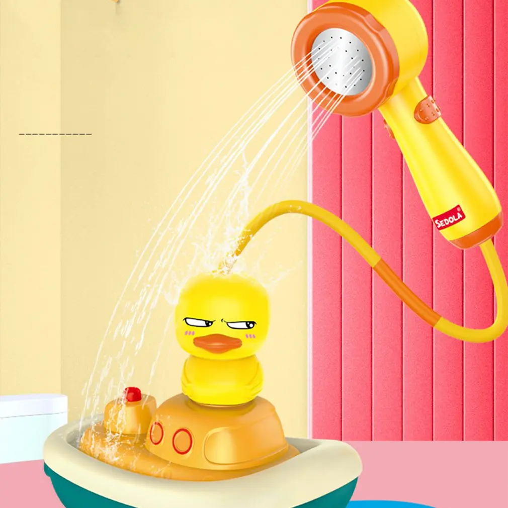 

Baby Bath Toys Spray for Kids Spray Water Bath Toys Electric Duck Induction Water Spay Ball Bathroom Bathtub Toys Water Toys