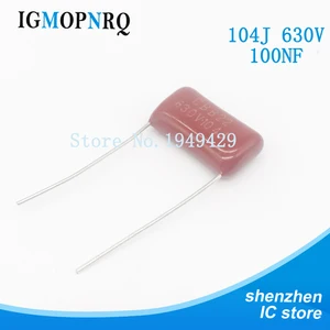 10 шт.лот 100нф 104 630 в CBB полипропиленовый пленочный конденсатор шаг 15 мм 104 100нф 630 в новый