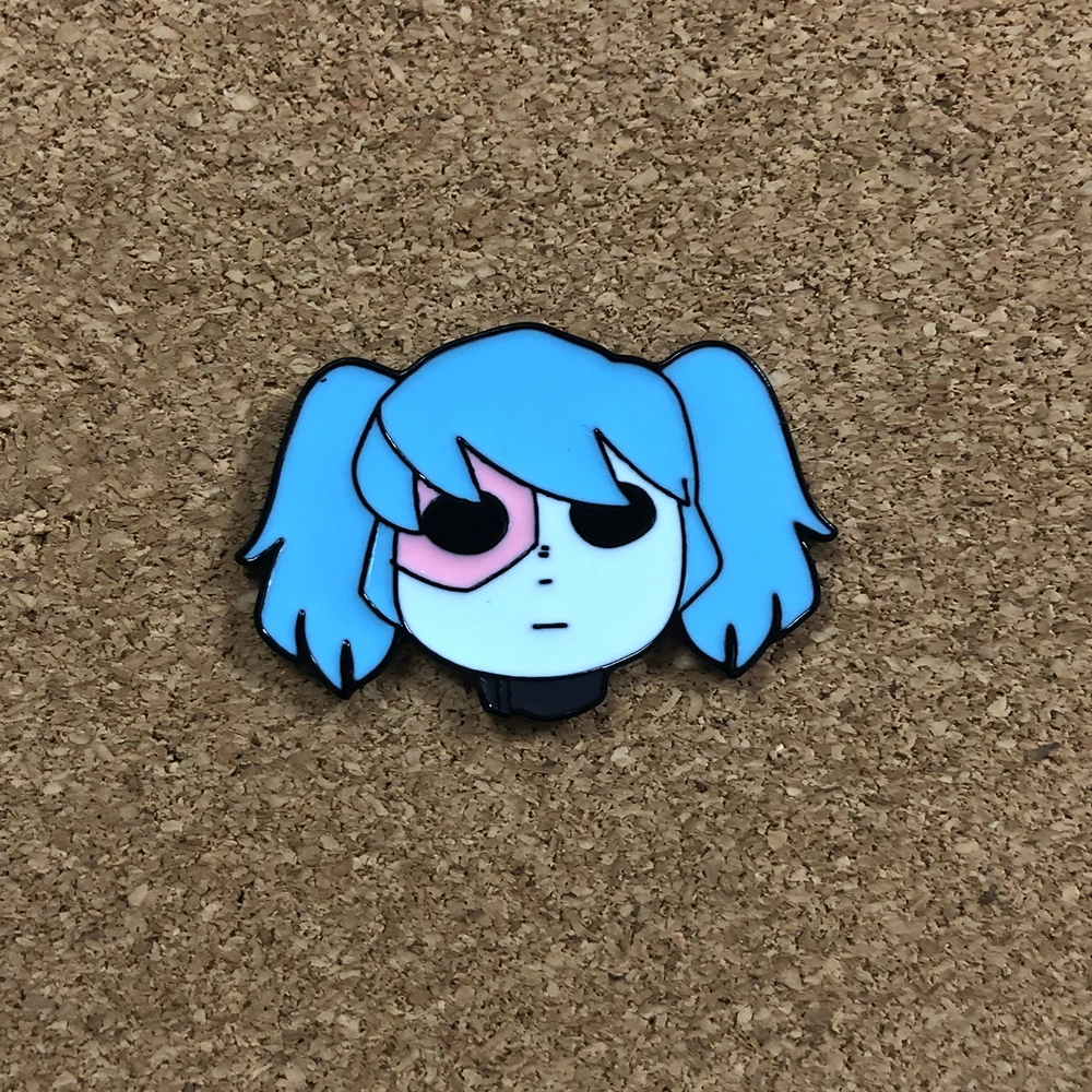 Жуткая брошь в форме лица Салли из игры броши на одежду новогодний подарок аниме