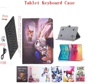 cartoon keyboard case universal 9 6 9 7 10 10 1 inch keyboard cover for ipad hp dell lenovo asus acer for huawei samsung tablet
