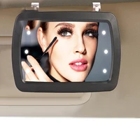car visor vanity mirror car makeup mirror with led lights touch switch makeup mirror sun visor high clear interior hd mirror