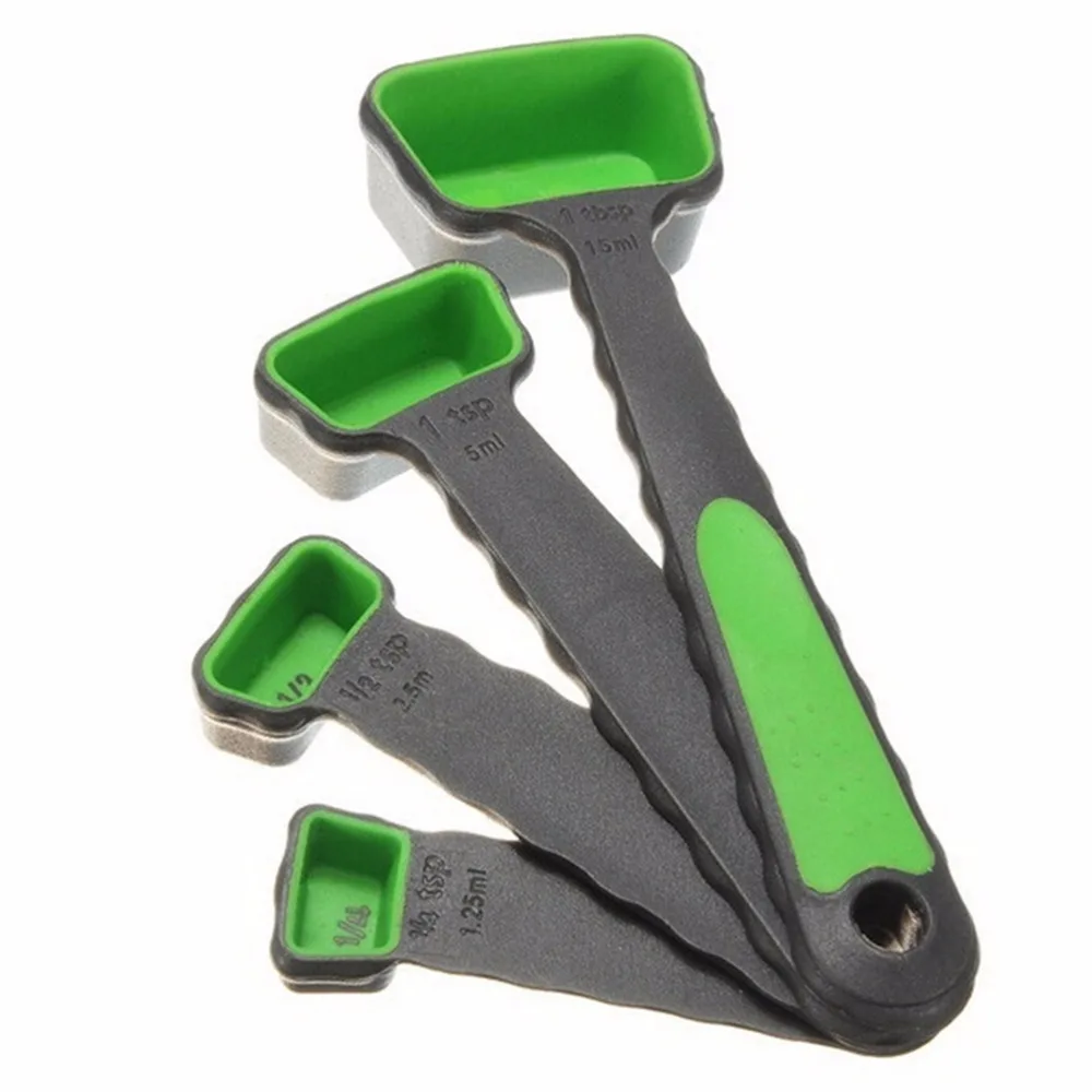 4 шт./компл. новый пищевой диоксид кремния мерные чашки набор ложка мороженого