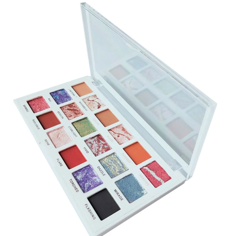 18-Цвет Творческий Shimmer матовые тени для век Палитра теней психоделические Лазерная Оболочка Блеск для губ Цвет быстро глаз Косметика
