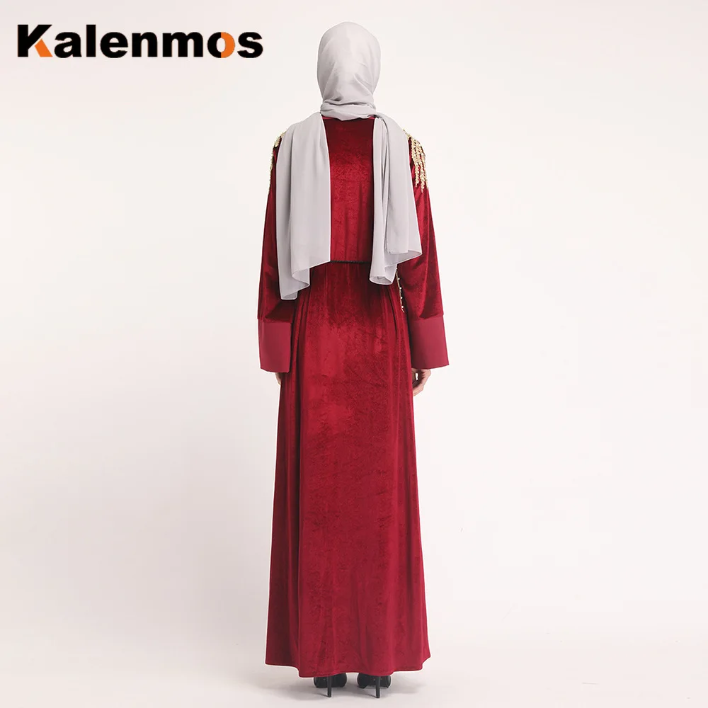 Мусульманское кимоно Abaya женское хиджаб платье Высокое качество длинный халат на