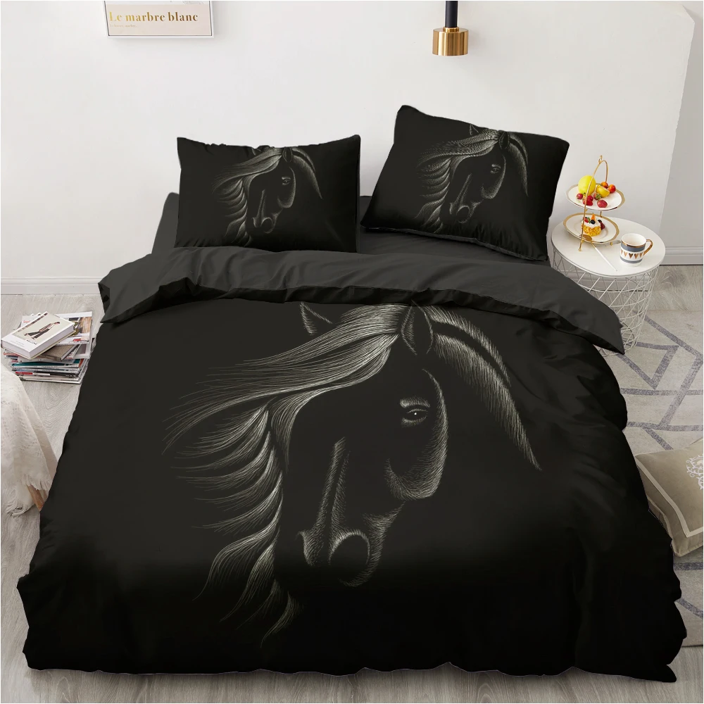 

White Duvet Cover Set Quilt Comforter Covers Set King Queen Full Twin Double Single Size 3D Animal Dog Bedding Sets Bed Linen