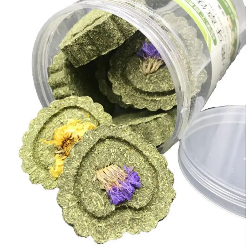 

Hamster Pet Grass Cake Cookie Molar Teeth Snack Small Animal Rabbit Molars Toy K3NA