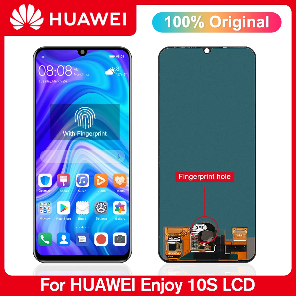 Оригинальные запасные части 6 3 дюйма для Huawei Y8p 2020 LCD Enjoy 10s дисплей сенсорный экран