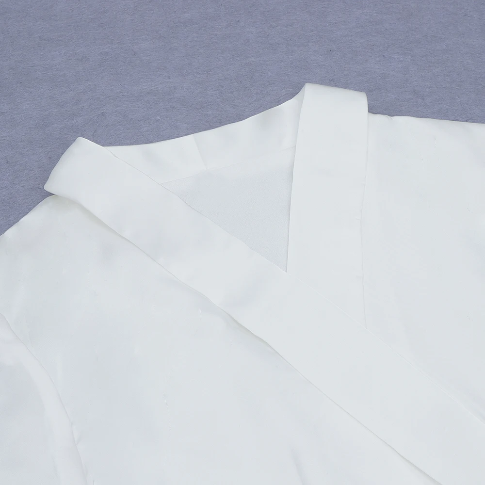 

Babatique Women Winter Sexy Long Sleeve V Neck White Mini Blazer Dress 2020 Elegant Party Club Dress Vestidos