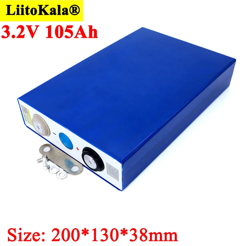 3 2 V 105Ah батарейный блок LiFePO4 5C литий-железо-phospha большой емкости 12V 24V 105000 мА/ч