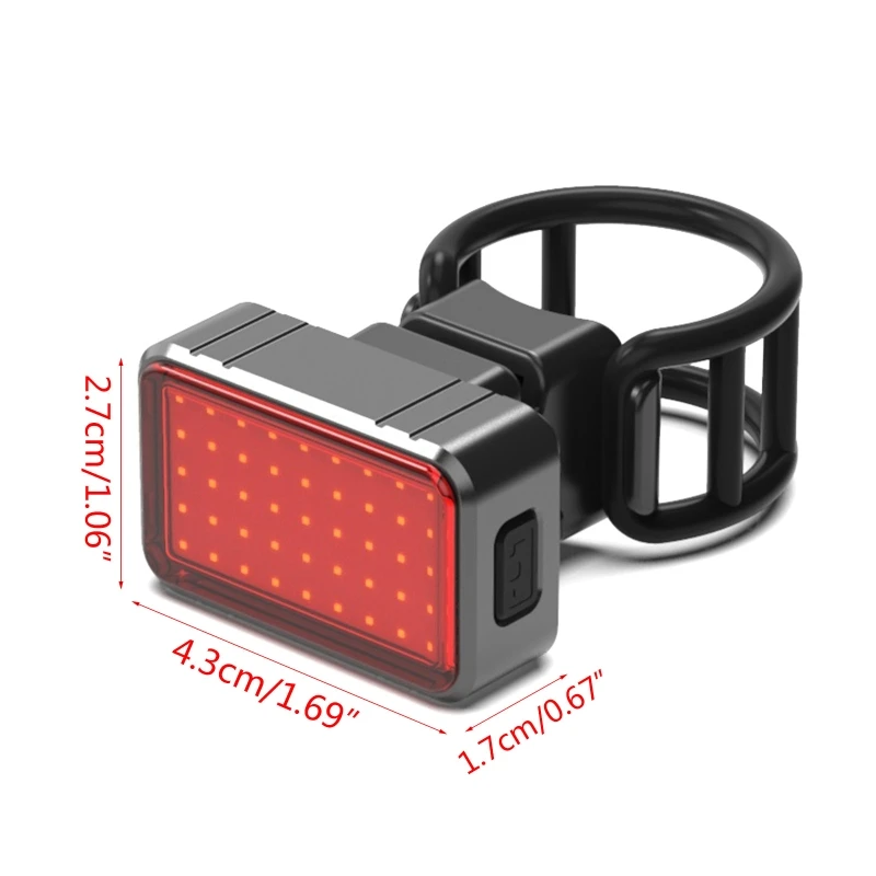 

USB Rechargeable LED Bike Flash Tail Rear Light Bicycle Taillight Cycling Seatpost Waterproof 100LM COB 28LED Lighting Tool