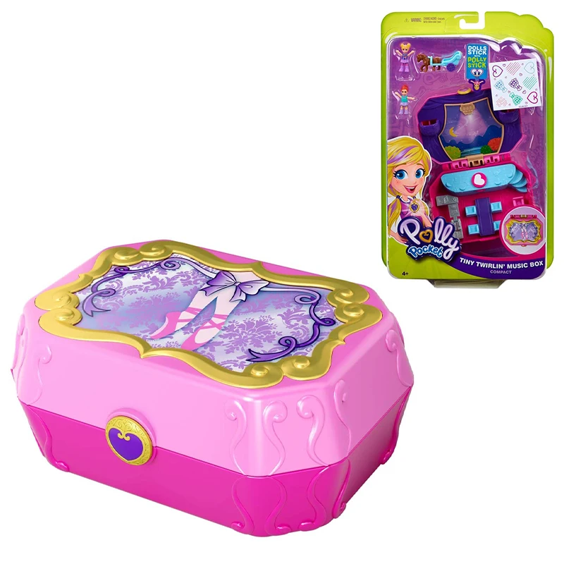 Оригинальная карманная кукла Mattel Polly скрытый мир мини сцена домашние игрушки для