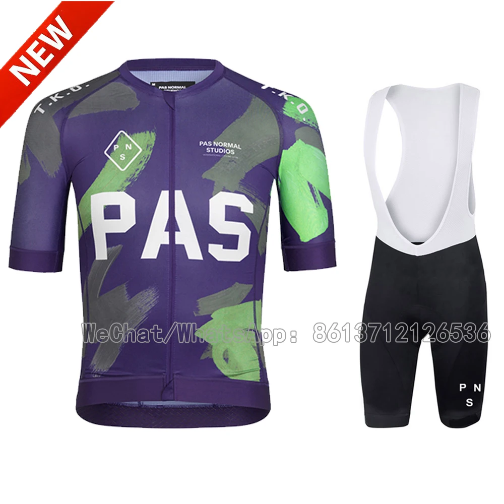 

PAS PNS 2021 Team Cycling Jersey Set Aero Road Bike Wear Suit Breathable Short Sleeve Bicycle Clothes 9D Bib Set Ropa Ciclismo