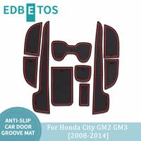 for honda city gm2 gm3 door groove anti dirty mats cup holder liners for honda civic sedan 2008 2009 2010 2011 2012 2013 2014