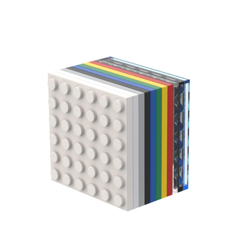 10 шт. детали MOC 3958 пластина 6x6 Совместимые Кирпичи сборные строительные блоки