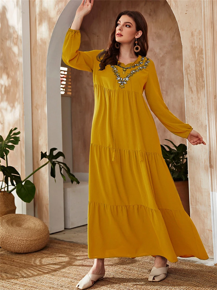 

Длинное платье-макси для мусульманской молитвы в Пакистане