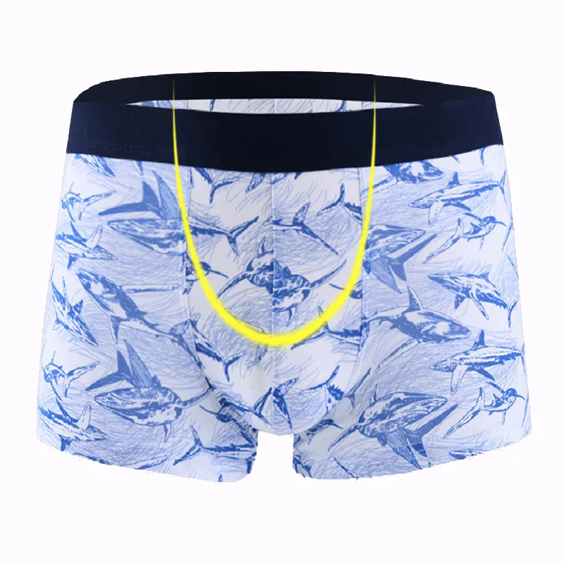 Men Boxer Underwear Men Underpants Boxers Comfortable Breathable Men's Panties Underwear Printed Boxershorts Man Sexy Boxer 3XL