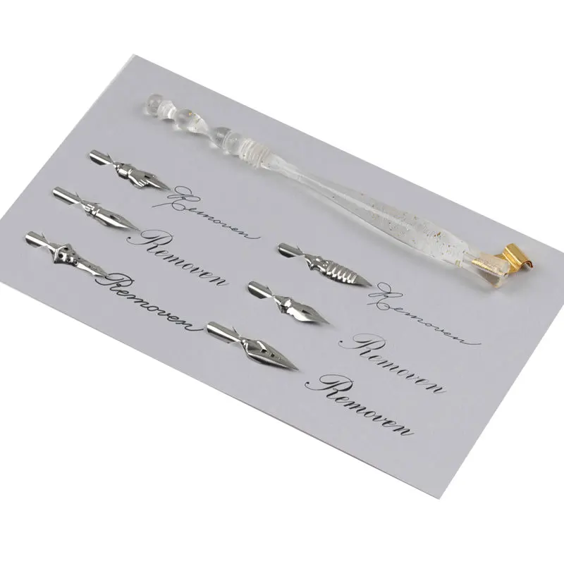 Дерева/Смола ручной работы перо для каллиграфии держатель с креплением