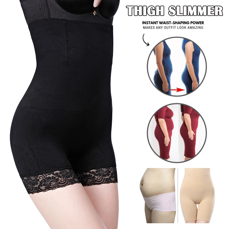 

2019 Hot Pelvis Correcting Thigh Slimmer High Waist Compression Shorts Tummy Control Shapewear Women Ladies Slimming A7