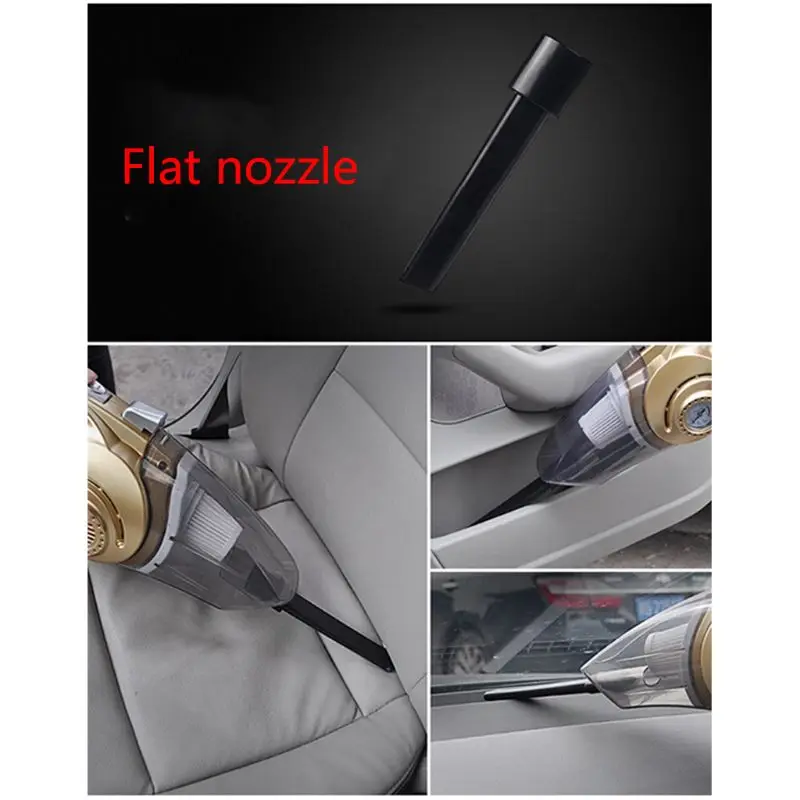 

4-in-1 Multi-Function Wet Dry Dual Use Car Vacuum Cleaner, Portable Tire Inflator Pump with LED Light