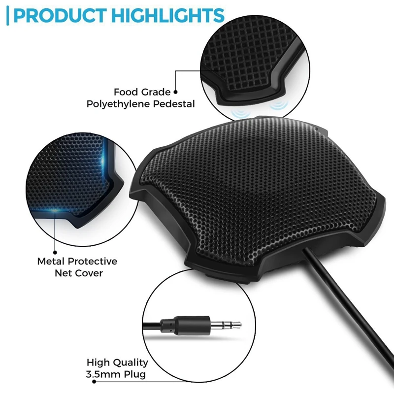 Микрофон для конференций многонаправленный конденсаторный микрофон 3 5 мм