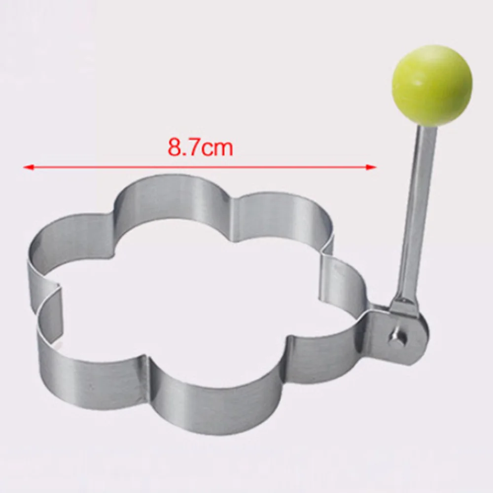 

Kitchen Stainless Steel Pancake Mould Mold Ring Cooking Fried Egg Shaper Cook Silver Heart/Flower/Star/Circle Kitchen Tools