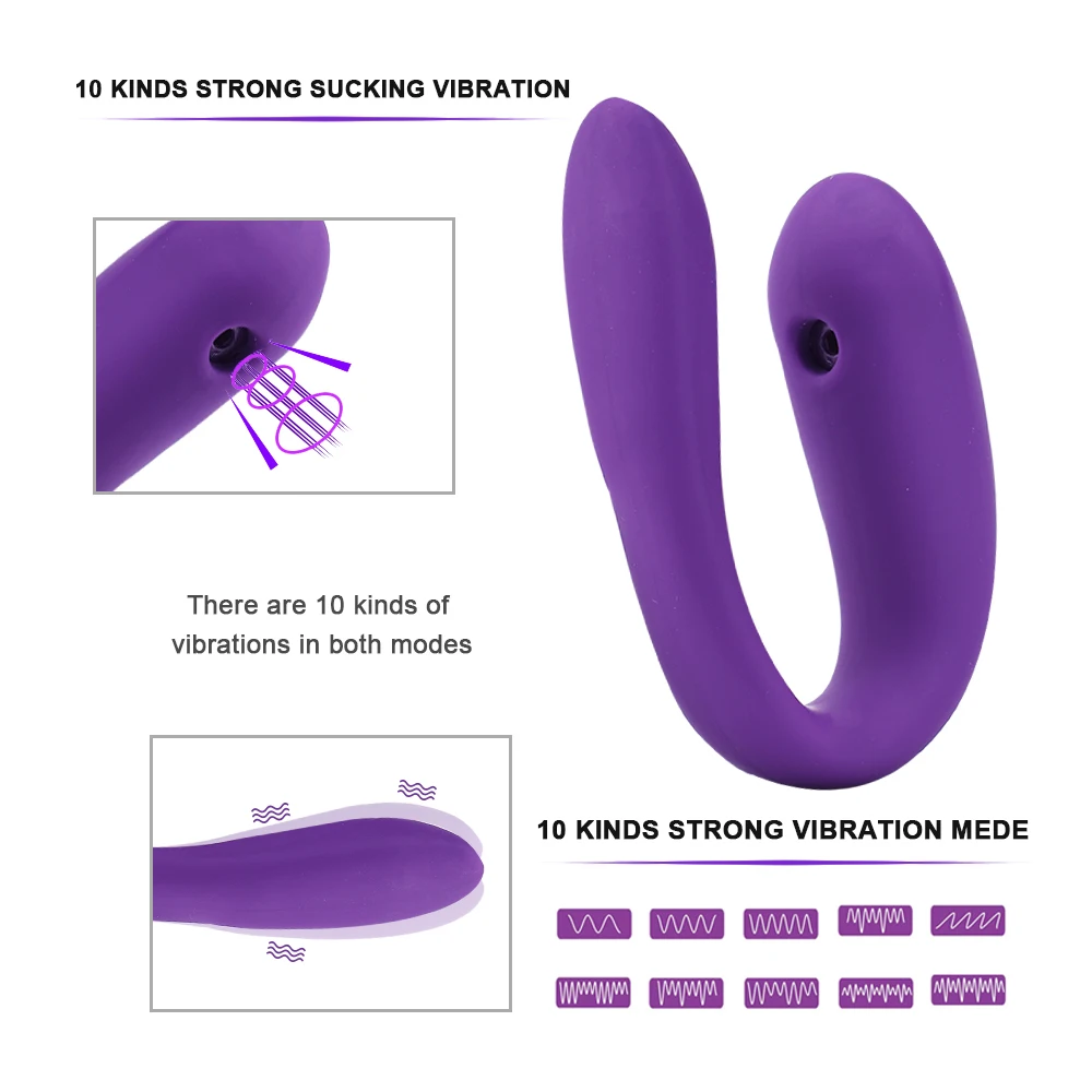 Беспроводной u образный вибратор секс игрушка для пар мощный клитор сосание