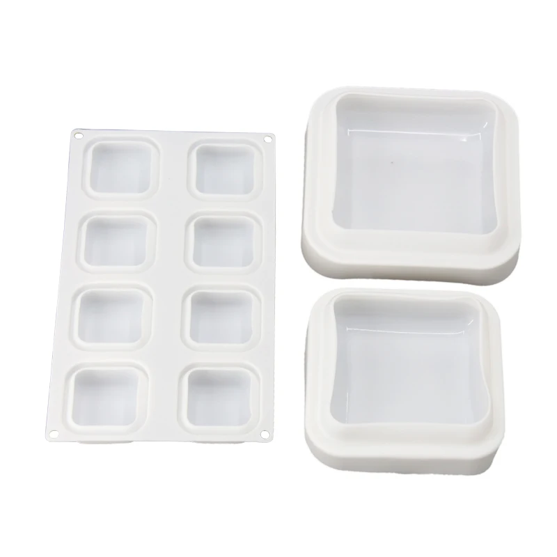 3 шт Силиконовые 3D драгоценные камни квадратная форма для выпечки торта кубиков