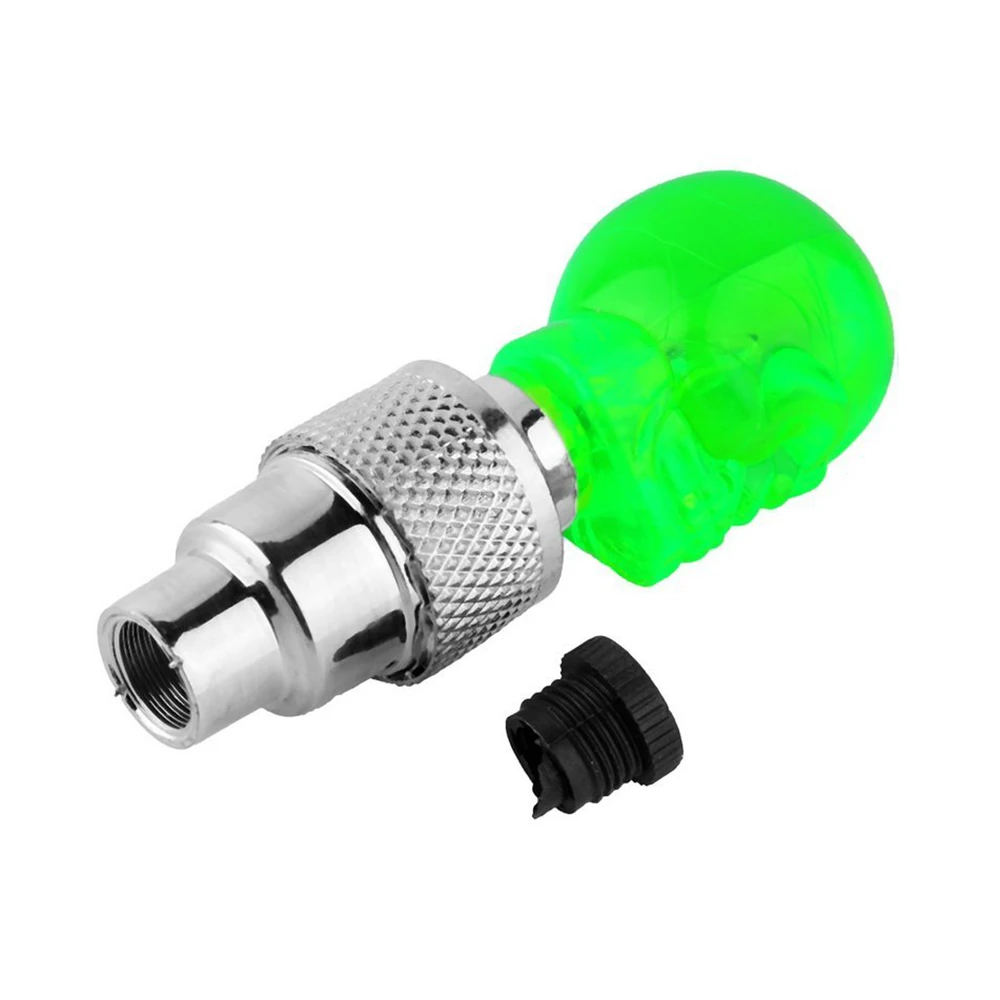 2 PCs LED caps on nipple wheel as skull for car motorcycle bicycle | Автомобили и мотоциклы