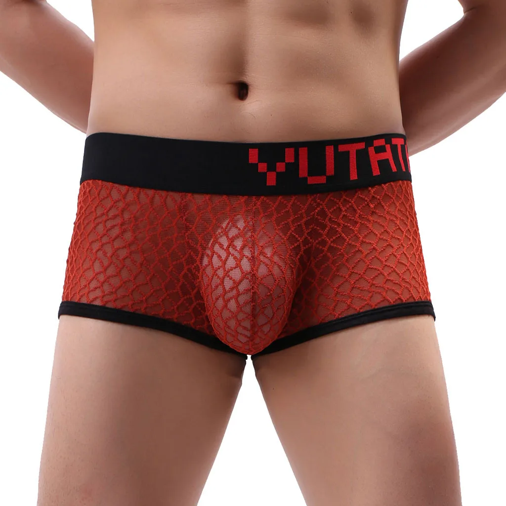 Сексуальное Кружевное Мужское нижнее белье удобные мужские трусы для геев