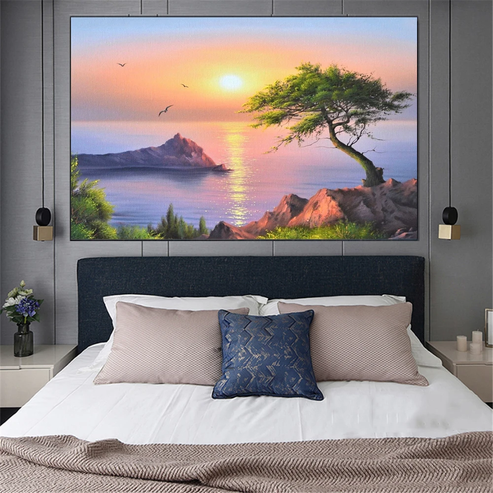 Алмазная 5D Вышивка с пейзажем сделай сам картина кристаллами полноразмерная