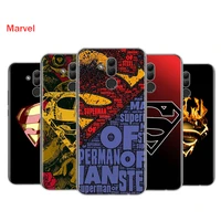 silicone cover superheros logo marvel for huawei mate 40 30 20 20x 10 rs p smart 2021 2020 z s pro plus lite 2019 phone case