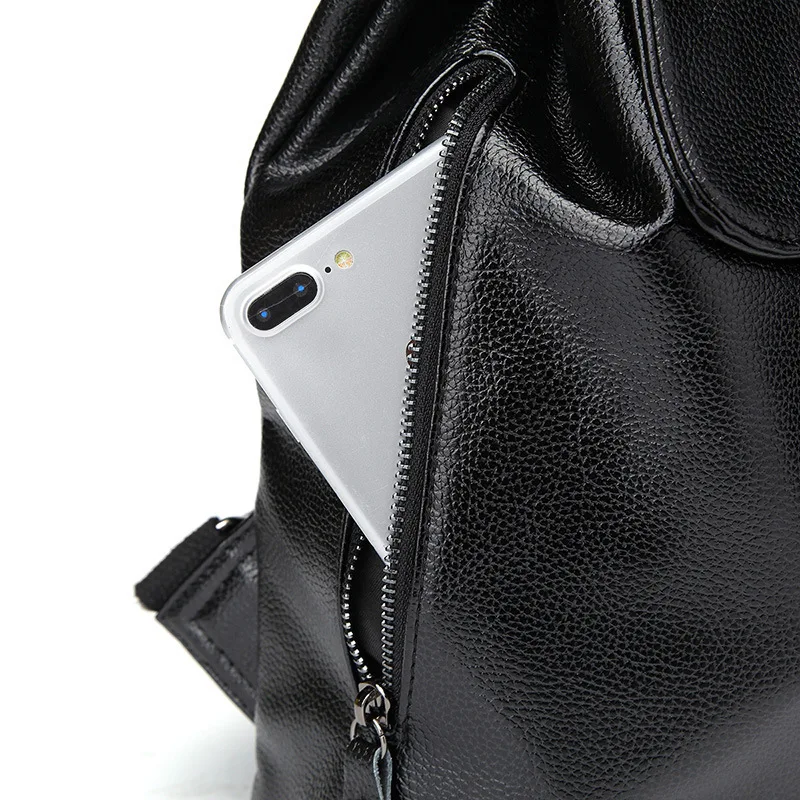 

Genuine Leather Shoulder Bag Woman new Hot Fashionable Soft Leather Backpack