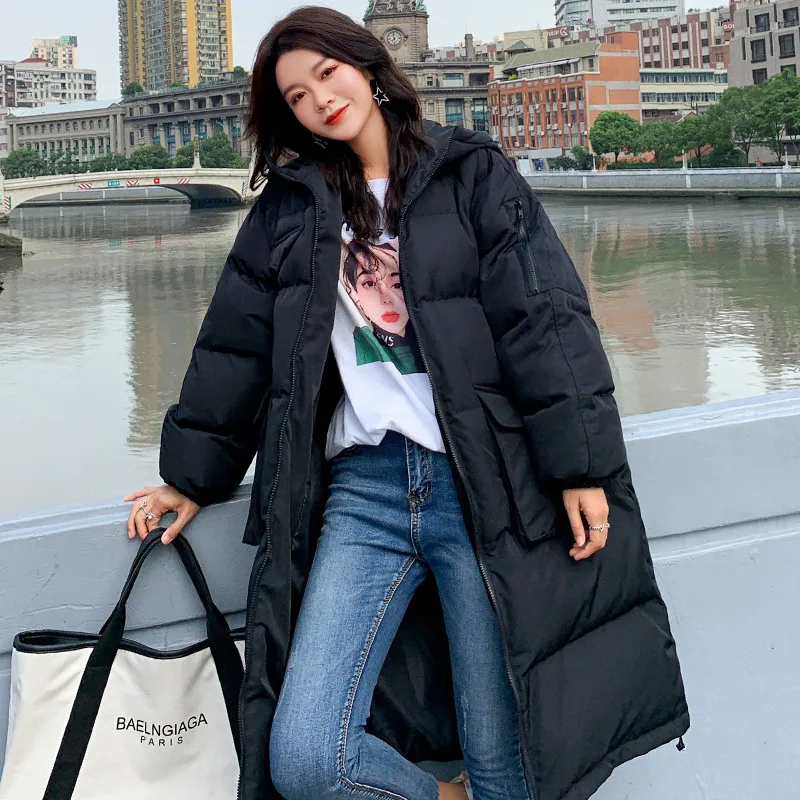 Новинка Корейская свободная хлопковая одежда женские пальто на осень и зиму 2021