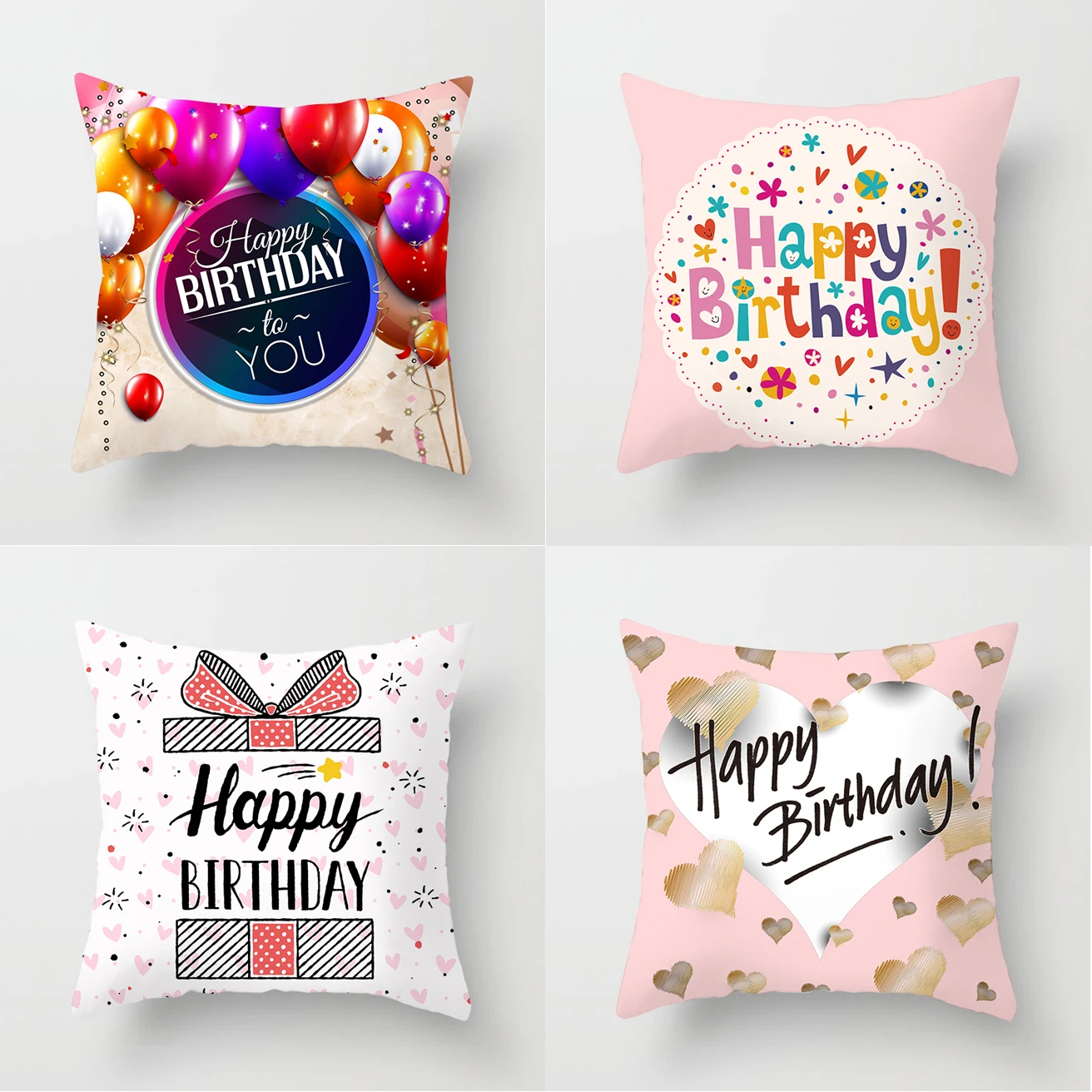 Поздравительный подарок на день рождения наволочка с надписью my love вечерние