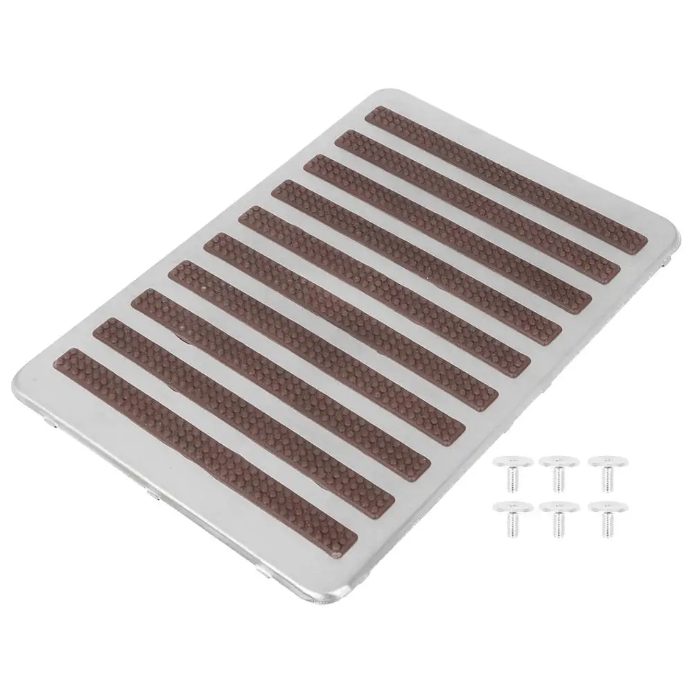 

Uxcell Универсальный Коврик для пола из нержавеющей стали, коврик для ног, Накладка для педали, боковой накладкой, педаль для ног