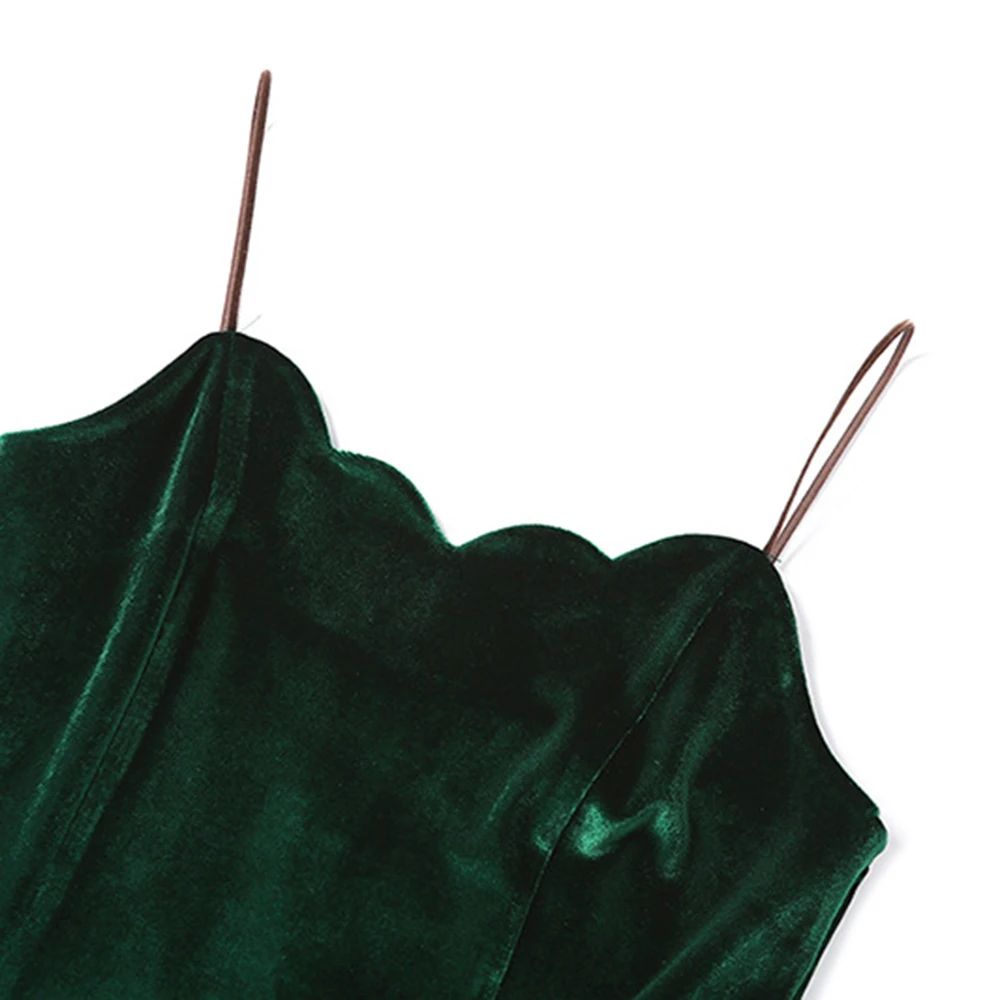 Летние модные облегающие темно зеленые женские платья без рукавов в стиле ампир