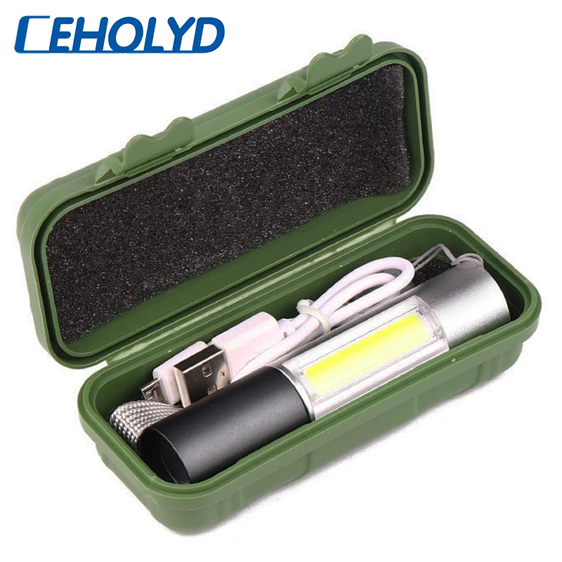 

Q5 Mini LED Flashlight Penlight 1000LM Waterproof Torch 3 Modes Zoomable Adjustable Focus Lantern Portable Light Bulbs