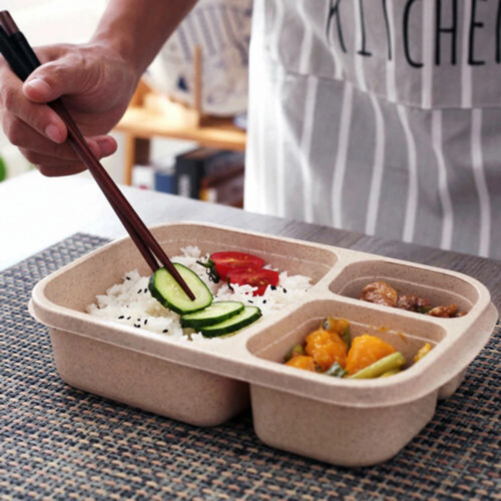 Новая Микроволновая печь бенто Ланч-бокс для пикника еды фруктов контейнер