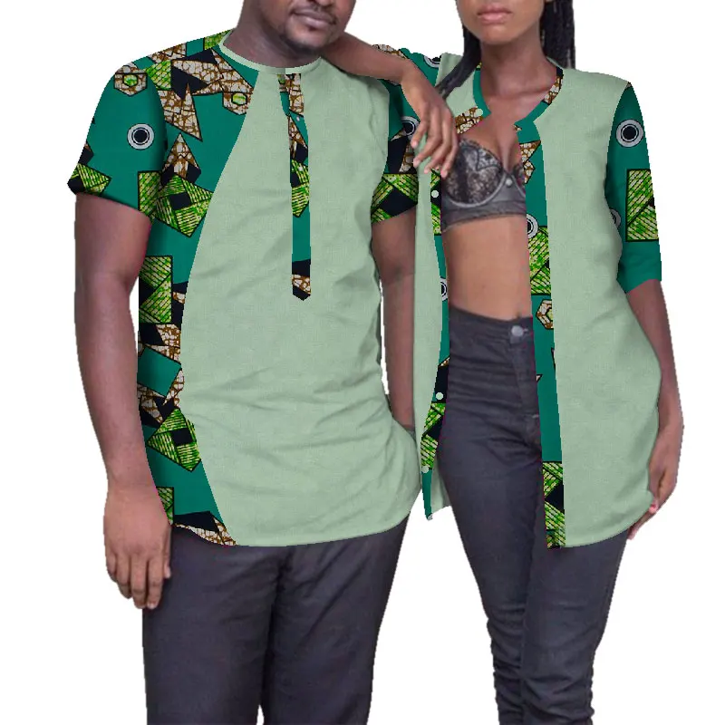 

2021 африканские платья для женщин, африканские платья для пар, комплекты рубашек и брюк, одежда для влюбленных пар, длинное платье с принтом ...