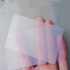 100 шт.лот прозрачные пустые визитки 0,35 мм ПВХ матовый пластик почерк водонепроницаемый сообщение открытка индивидуальная печать