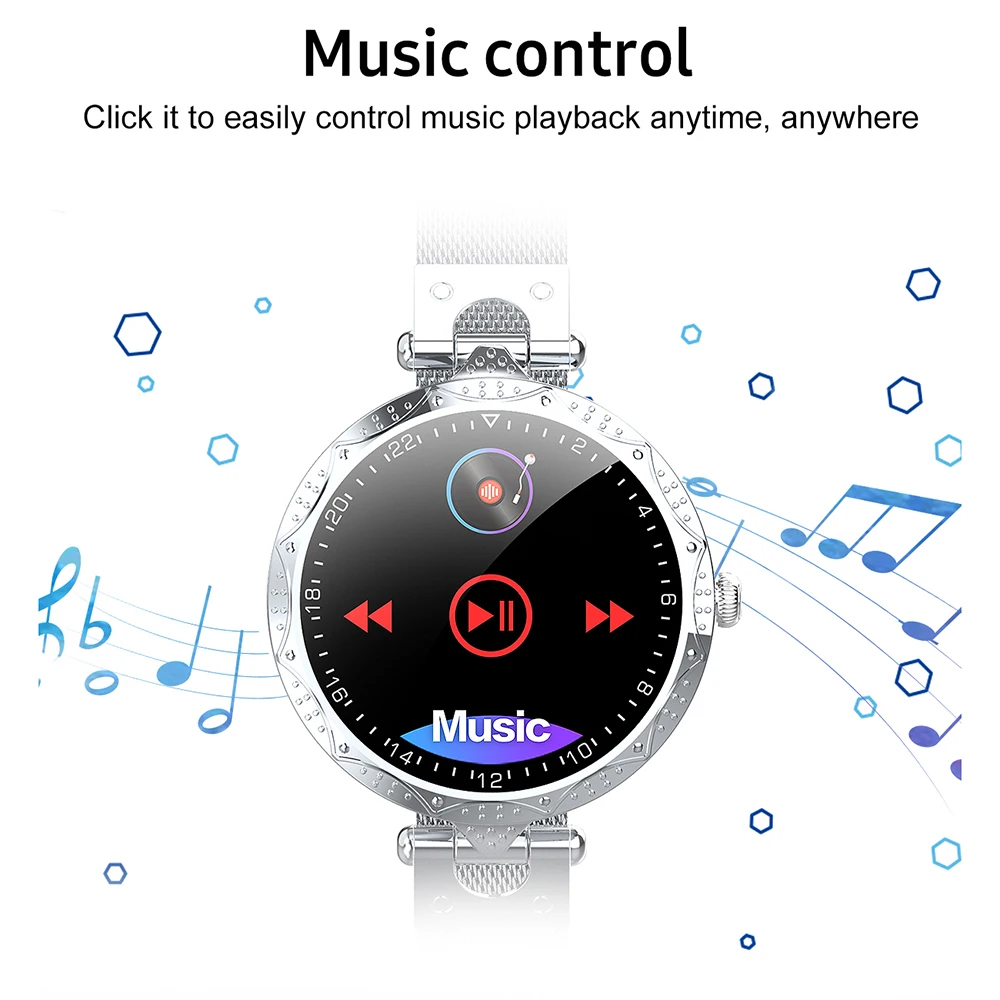 m juniu womens smart watch ip68 waterproof wearable device heart rate monitor sports fitness tracker smartwatch for ladies free global shipping