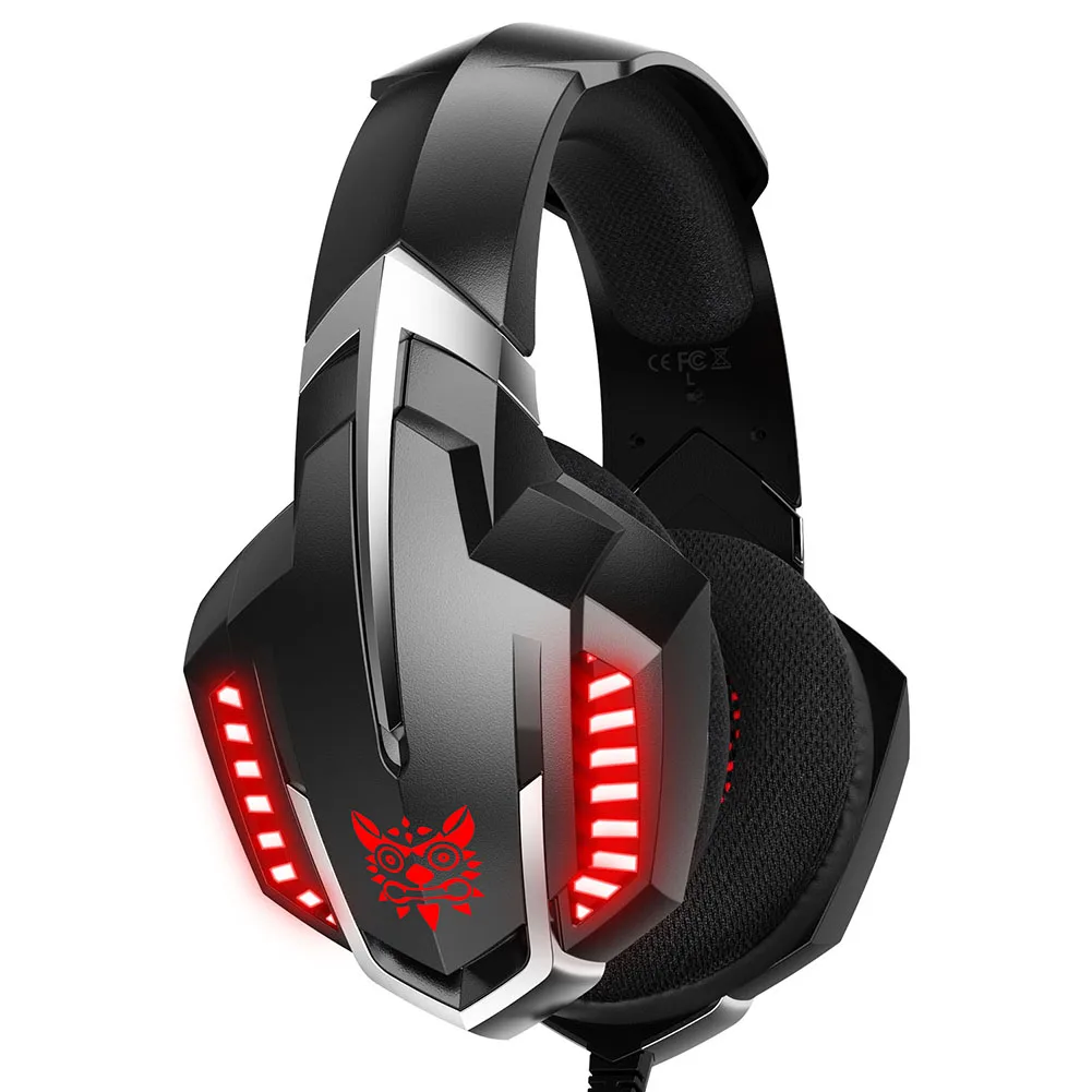 

ONIKUMA K18 3.5mm Wired Gaming Headphone USB Cool Backlight Over-Ear Headset for Computer Tablets Smartphone