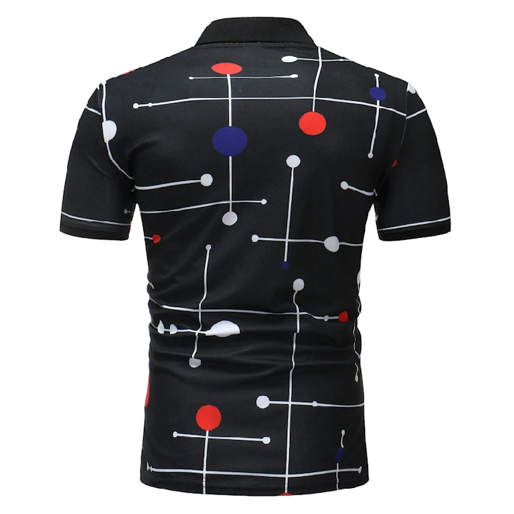 Мужская рубашка поло Брендовое летнее стильное джинсовое платье с коротким