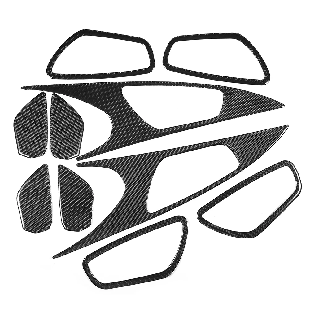 

Carbon Fiber Interior Door Handle Bowl Panel Trim Kit Fits for Honda Civic 10th FC/FK 16-19