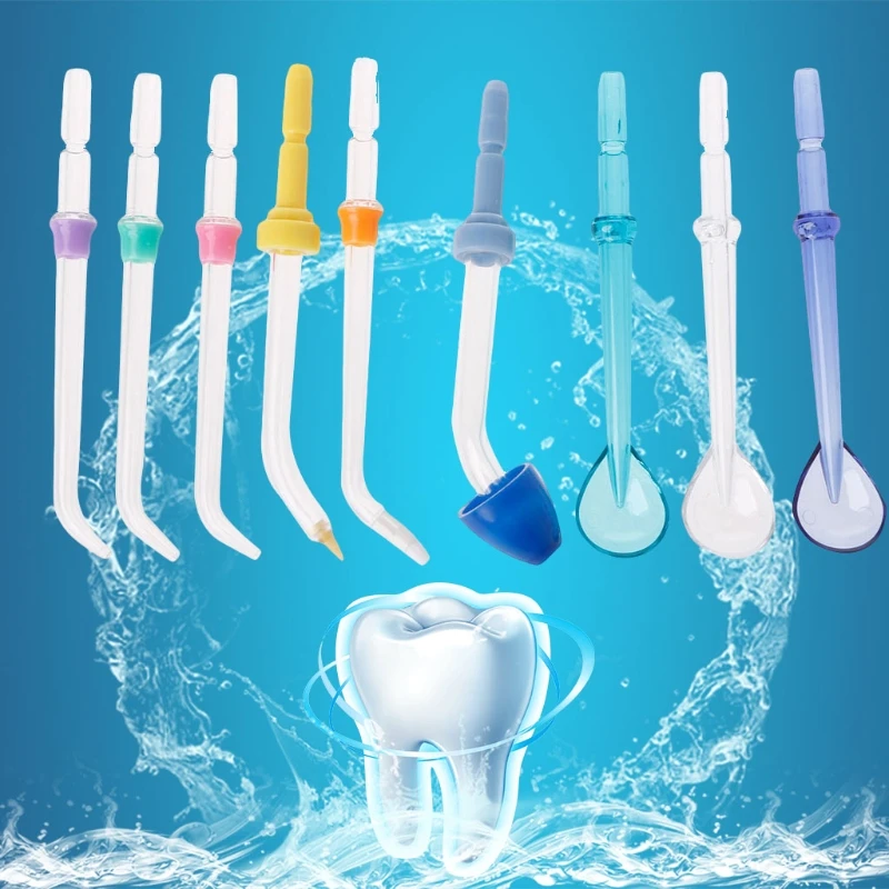 9 наконечников для ирригатора полости рта Flosser Jet Spa Pik гигиена 19QE | Бытовая техника